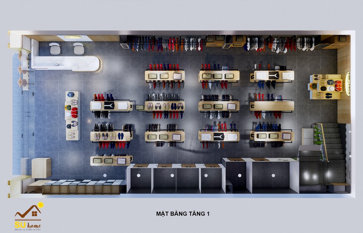 Thi công Nội thất Showroom thời trang FM Style đà nẵng