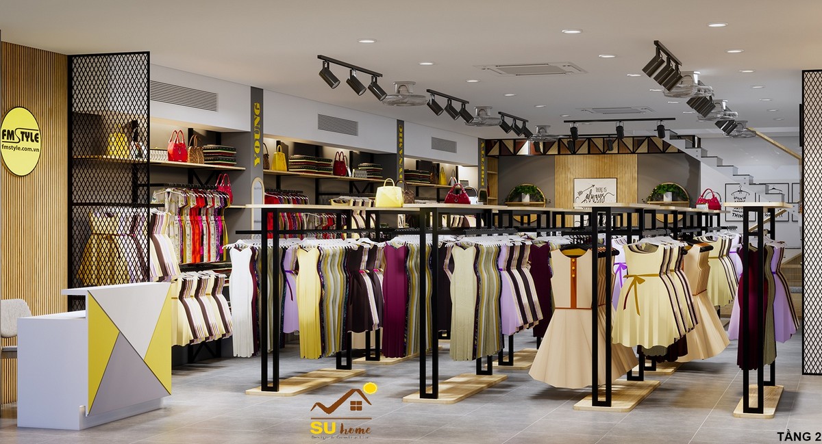 thi c&ocirc;ng nội thất shop đ&agrave; nẵng
